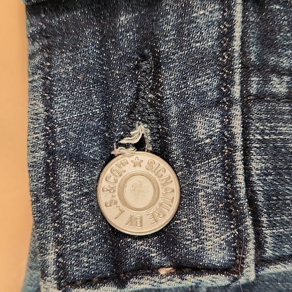 NWT Signature by Levi Strauss Mid Rise Skinny 29×28 Jeans, Flawless - Picture 5 of 17